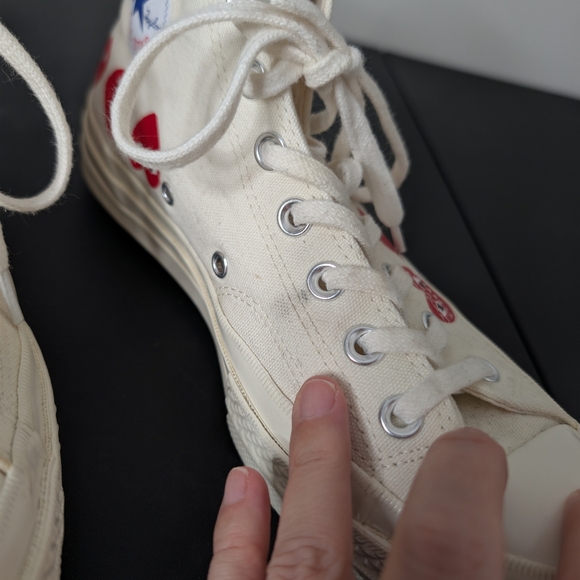 Converse Comme De Garcons Hearts Shoes - Picture 8 of 11